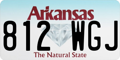AR license plate 812WGJ
