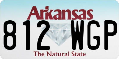 AR license plate 812WGP