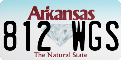 AR license plate 812WGS