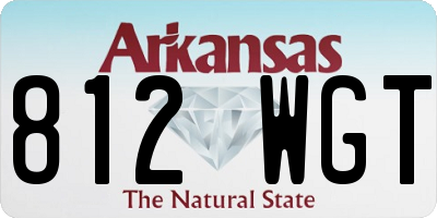 AR license plate 812WGT