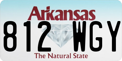 AR license plate 812WGY