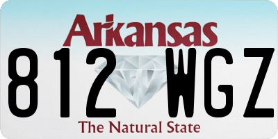 AR license plate 812WGZ