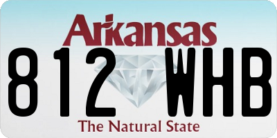 AR license plate 812WHB