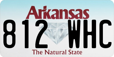 AR license plate 812WHC