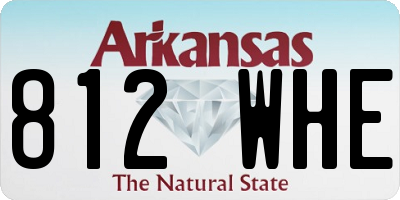 AR license plate 812WHE