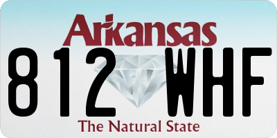 AR license plate 812WHF