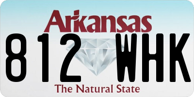 AR license plate 812WHK