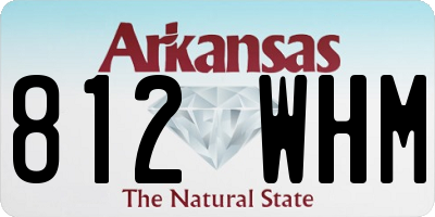 AR license plate 812WHM