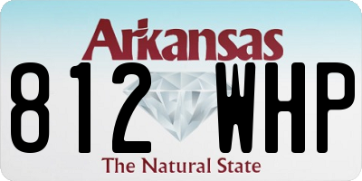 AR license plate 812WHP