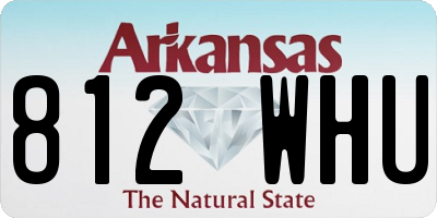 AR license plate 812WHU