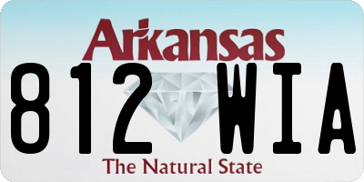 AR license plate 812WIA