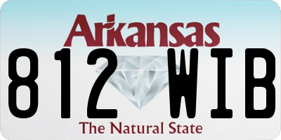 AR license plate 812WIB
