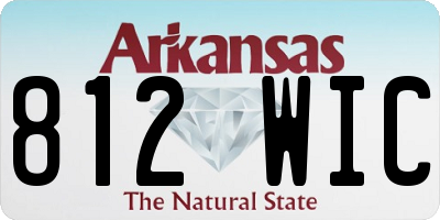 AR license plate 812WIC
