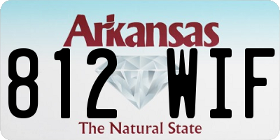 AR license plate 812WIF