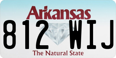 AR license plate 812WIJ