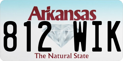 AR license plate 812WIK
