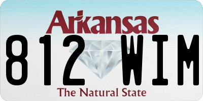 AR license plate 812WIM