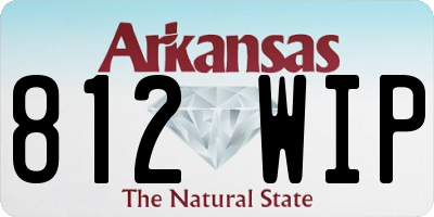 AR license plate 812WIP