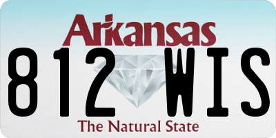 AR license plate 812WIS