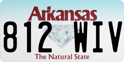 AR license plate 812WIV