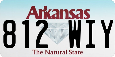AR license plate 812WIY