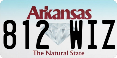 AR license plate 812WIZ