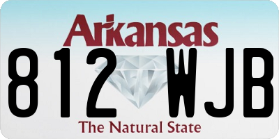 AR license plate 812WJB