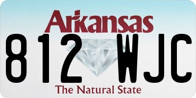 AR license plate 812WJC