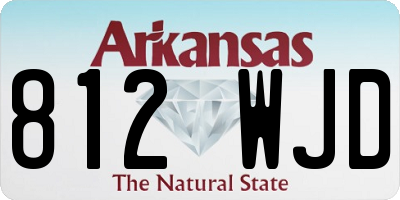 AR license plate 812WJD