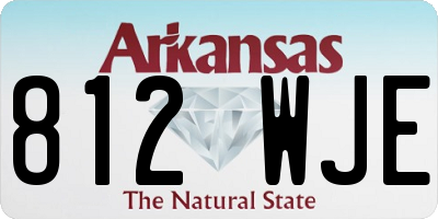 AR license plate 812WJE
