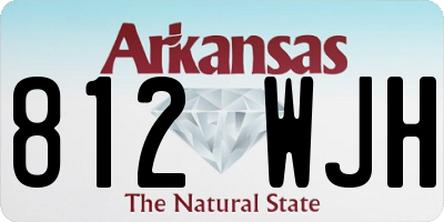 AR license plate 812WJH