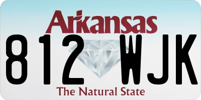 AR license plate 812WJK