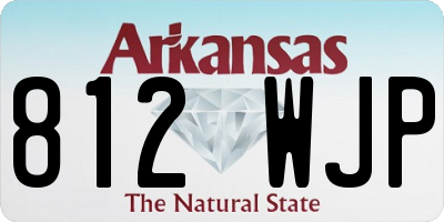 AR license plate 812WJP