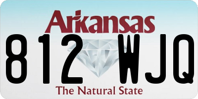 AR license plate 812WJQ