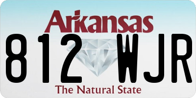 AR license plate 812WJR