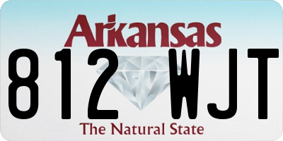 AR license plate 812WJT