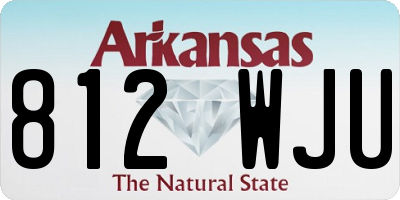 AR license plate 812WJU