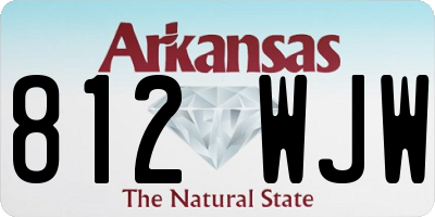 AR license plate 812WJW