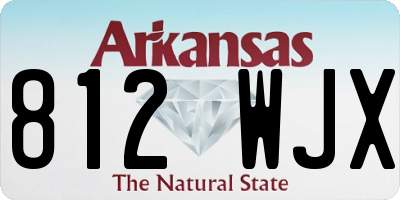 AR license plate 812WJX