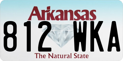 AR license plate 812WKA