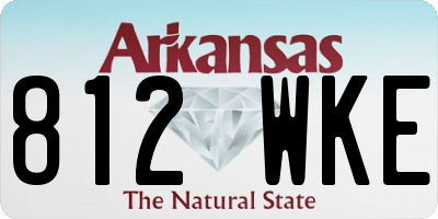 AR license plate 812WKE
