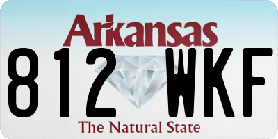 AR license plate 812WKF
