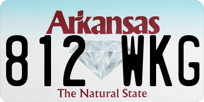 AR license plate 812WKG