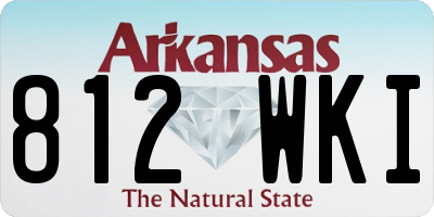 AR license plate 812WKI