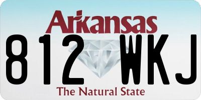 AR license plate 812WKJ