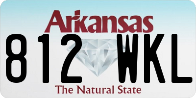 AR license plate 812WKL