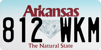 AR license plate 812WKM
