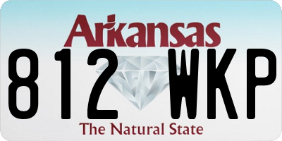 AR license plate 812WKP
