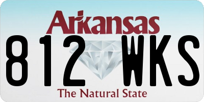 AR license plate 812WKS