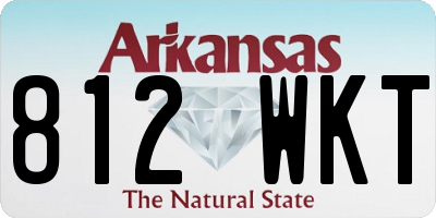 AR license plate 812WKT